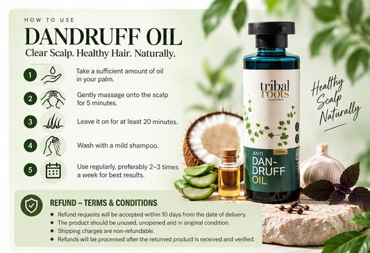 Tribal Roots Anti Dandruff Ayurvedic Hair Oil 200 ml